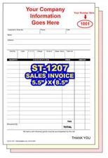 SALES INVOICE  CUSTOM PRINTED  2 or 3 Part Carbonless