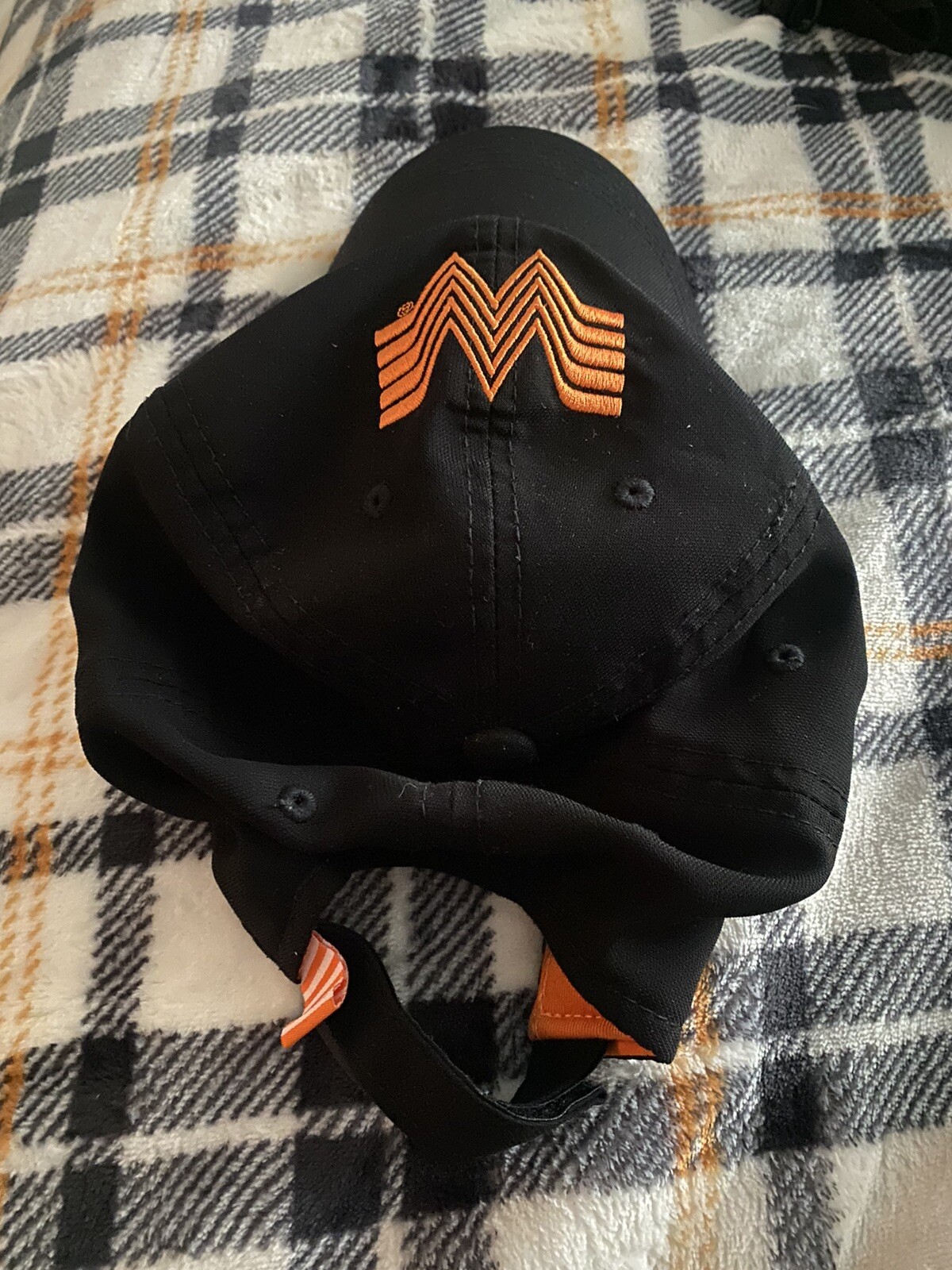 Whataburger Employee Fast Food Cap Hat Black Orange A… Gem