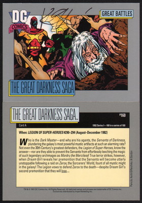Keith Giffen SIGNED 1991 DC Comics Art Trading Card ~Legion of Super-Heroes LOSH