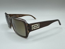 Brown Versace Sunglasses MOD. 4181 855/13 Woman's Shades Used DAMAGED LENSES