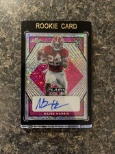 NFL 2021 Najee Harris Leaf Flash Pink Sparkle 1/15 Autographed Rookie Card AZ16