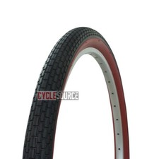 Red WALL Fenix Small Brick 26" X 2.125" BEACH CRUISER TIRE chopper lowrider