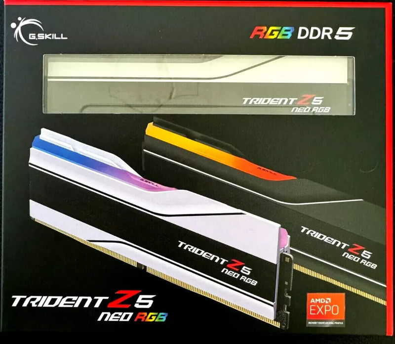 GSkill 32 GB (2x16 GB) DDR5-6400 DESKTOP MEMORY . F5-6400J3239G16GX2-TZ5NRW, NEW