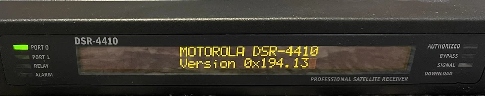 Motorola DSR-4410 DLC Receptor Satelital Profesional 19" Montaje en Rack Funcionamiento Tirador Foto 4 de 4