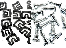 Mustang Windshield & Rear Window Trim Molding Clips & Studs- 40pcs (20ea)- #036