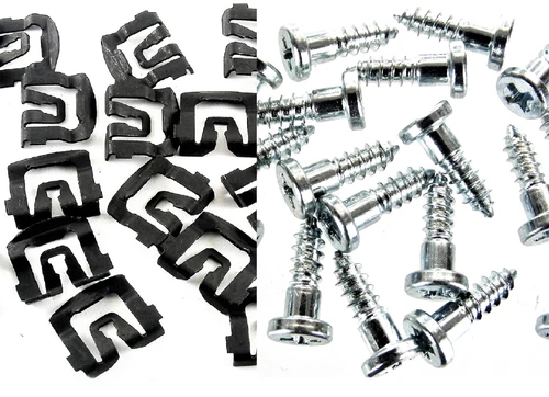 Mustang Windshield & Rear Window Trim Molding Clips & Studs- 40pcs (20ea)- #036