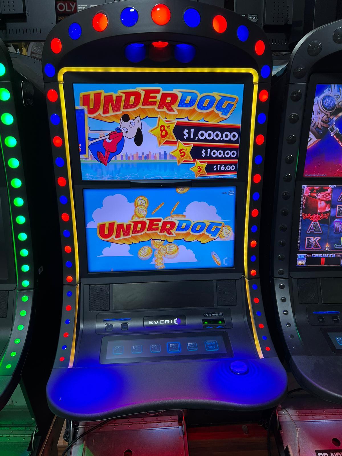 Everi Underdog Slot Machine (Bill Acceptor & HP or Ticket Printer) eBay