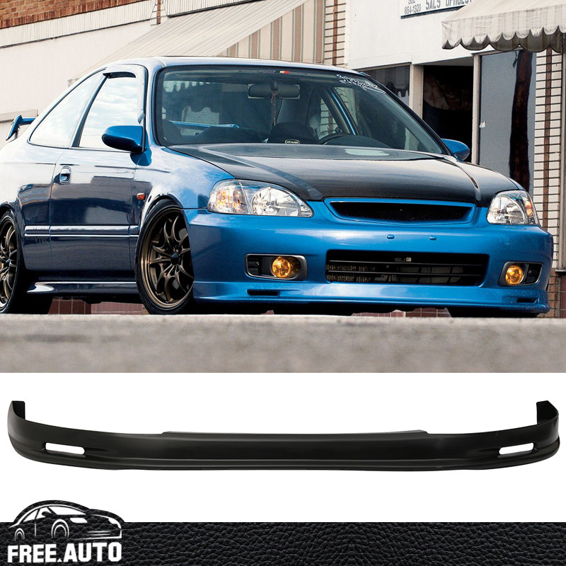 Fits 99 00 Honda Civic EK EK9 MUG Mugen Style Front Bumper Lip Spoiler - PP