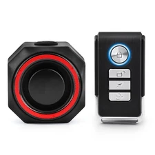 Motorcycle Alarm Wireless Bicycle Auto Tail Light USB Charging w/ Remote Control