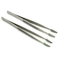 2 Tweezers for Stamp Collector Collecting Collectors Philately Tool
