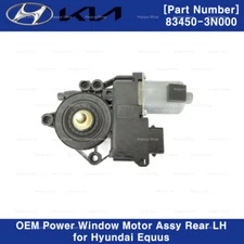 834503N000 Genuine OEM Rear Left Power Window Motor Assy for Hyundai Equus 11-16