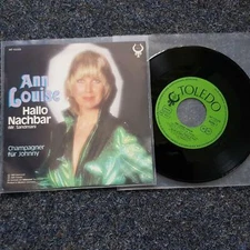 7" Single Vinyl Ann Louise - Hallo Nachbar / Mr. Sandman SUNG IN GERMAN