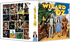 WIZARD OF OZ Custom 3-Ring Binder Photo Album JUDY GARLAND/RAY BOLGER/HALEY/LAHR