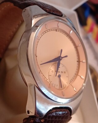Cross Silver Tone Watch Wristwatch WMC03 pre-owned | eBay display picture 2