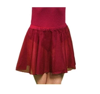 DIFFERENT Plum Girls chiffon Circular Skirt - dance ballet - Waist 24" 26" 28"