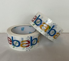 Original eBay Packaging Shipping Colored Tape 2 Rolls 75 Yards 2 Mil Thickness