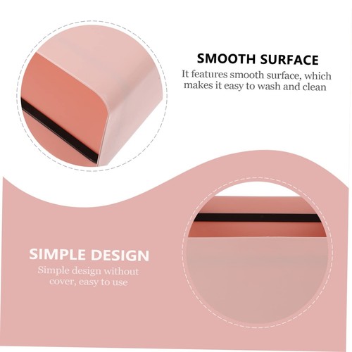 Pink Mini Collapsible Open Trash Can for Office Bedroom Bathroom - Picture 8 of 9