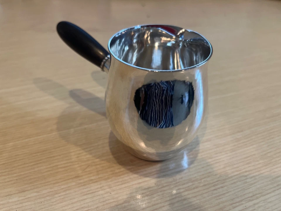 Кувшин кремовый Georg Jensen серебро высшей пробы No80 C 3 дюйма * 5 3/4 дюйма 1930-е фирменный знак - Изображение 3 из 4