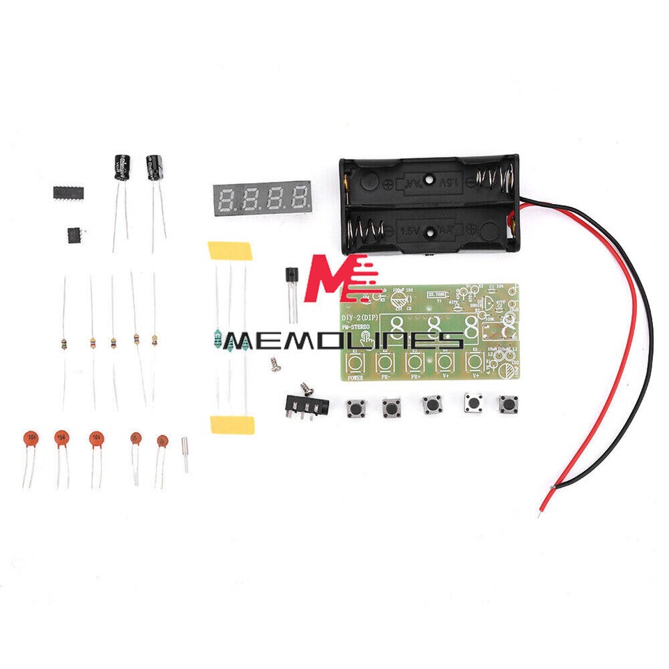 DIY Electronic Kits Wireless Stereo AM/FM Radio Receiver Module 87MHz ...