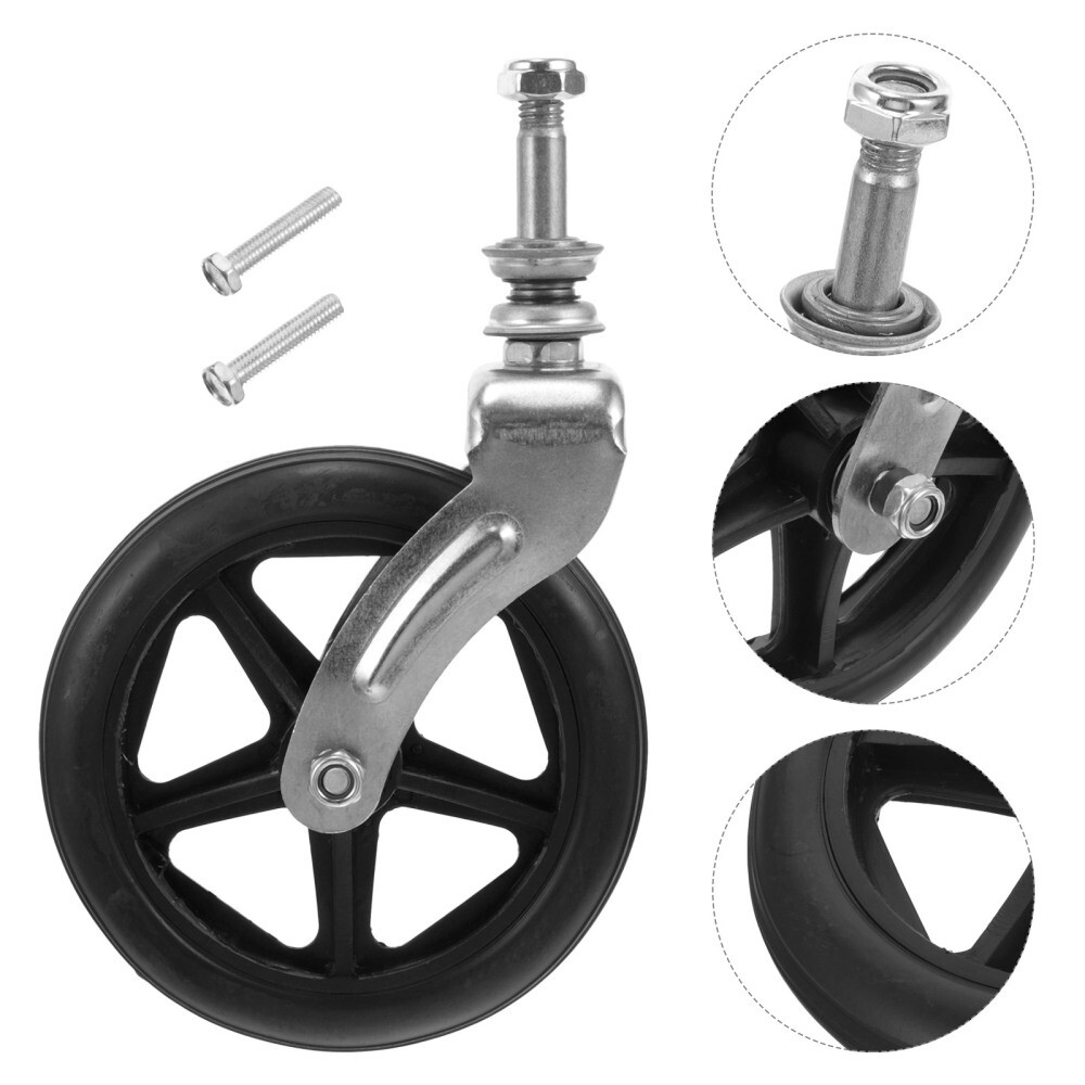 Wheel Chair Wheels with Fork Bracket Drive Wheelchair Replacement Parts