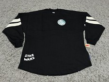 NEW Star Wars Spirit Jersey Adult Medium Black Baby Yoda Mandalorian Disney