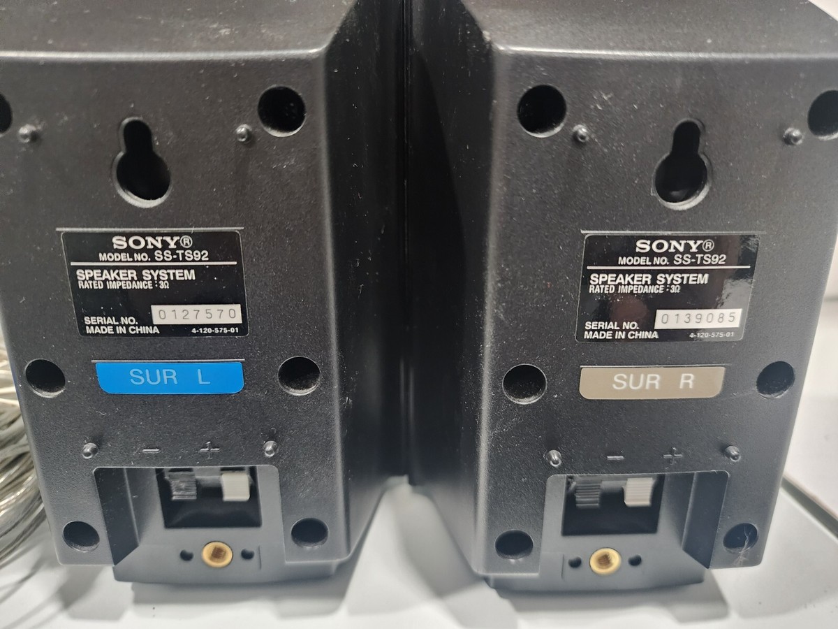 Sony SS-TS92 Home Cinema Surround Sound Speakers Left And Right