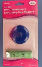 Allary  60" Tape measure & 60" Spring Tape Measure  Item # 804   NEW
