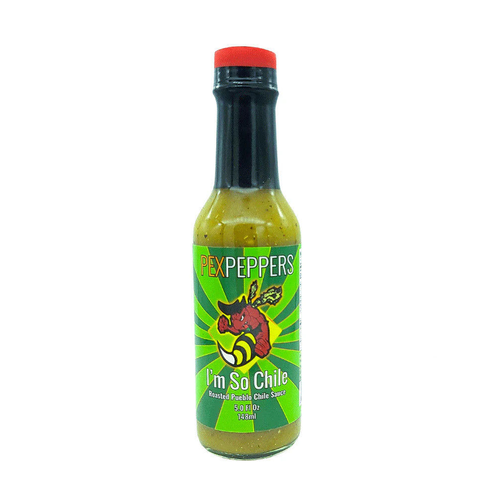 Chilli Hot Sauce Mild Sweet Roasted Pueblo Chillis White Onion PexPeppers 148ml