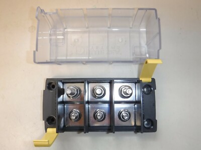 BLUE SEA 5194 MRBF SURFACE MOUNT FUSE BLOCK WITH 3 INDEPENDENT SOURCES