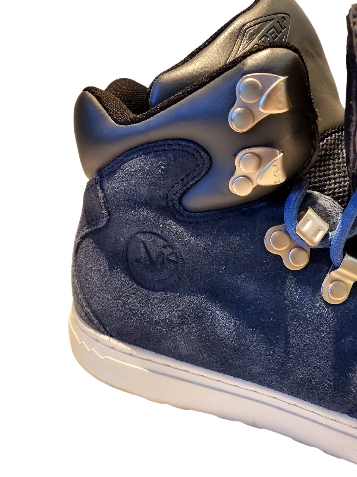 Merrell stivali scamosciati blu scarpe valle metà pelle escursionismo passeggio J23657 uomo 7 5