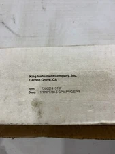King Instrument 7205019131W Flowmeter 1" FNPT 30.5Gpm PVC/EPR