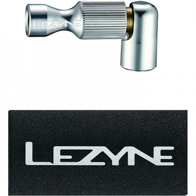 Lezyne CO2 Trigger Drive CNC Pumpe Kopf Blau Glänzend - Aluminium Auslass Lezyne