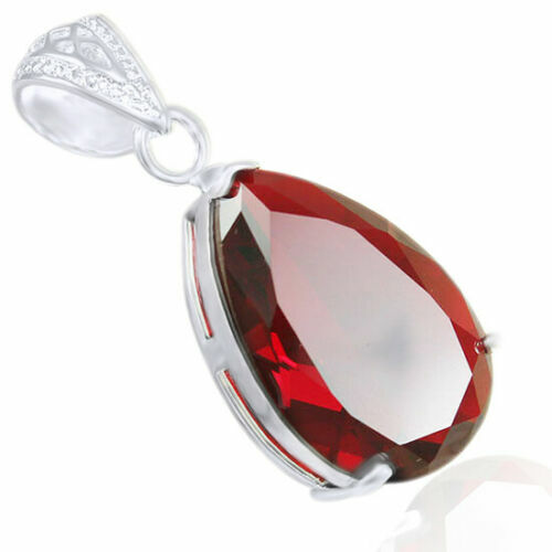 Pear Shape V-Prong Pendant Setting In Sterling Silver - Scalloped Edge, Nickel-Free