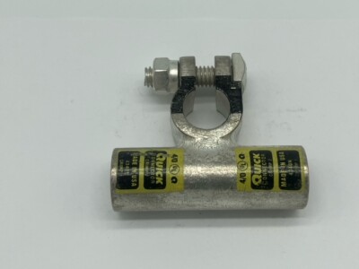 Battery Cable Ends Copper Flag Post Terminal Connectors 1/0 to 4/0