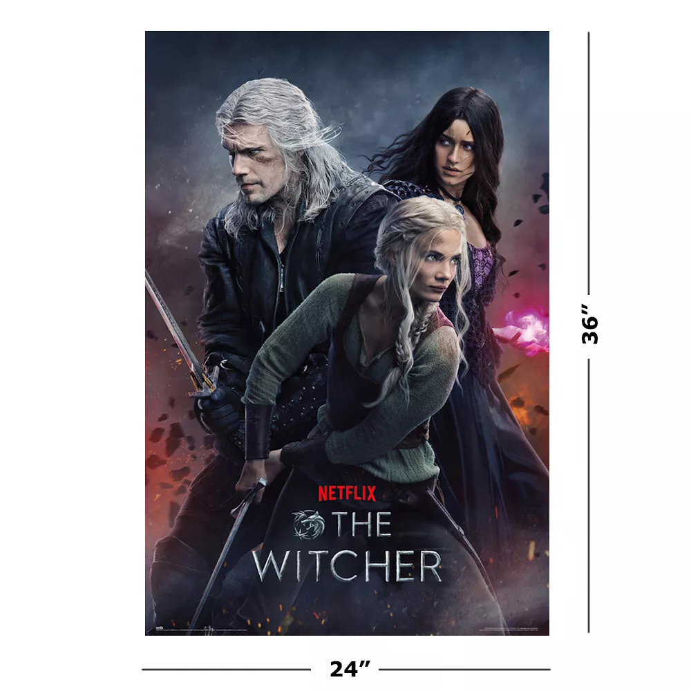  POSTER STOP ONLINE The Witcher - Netflix TV Show Poster (Teaser  - Geralt Of Rivia - Ocean) (Size 24 x 36): Posters & Prints