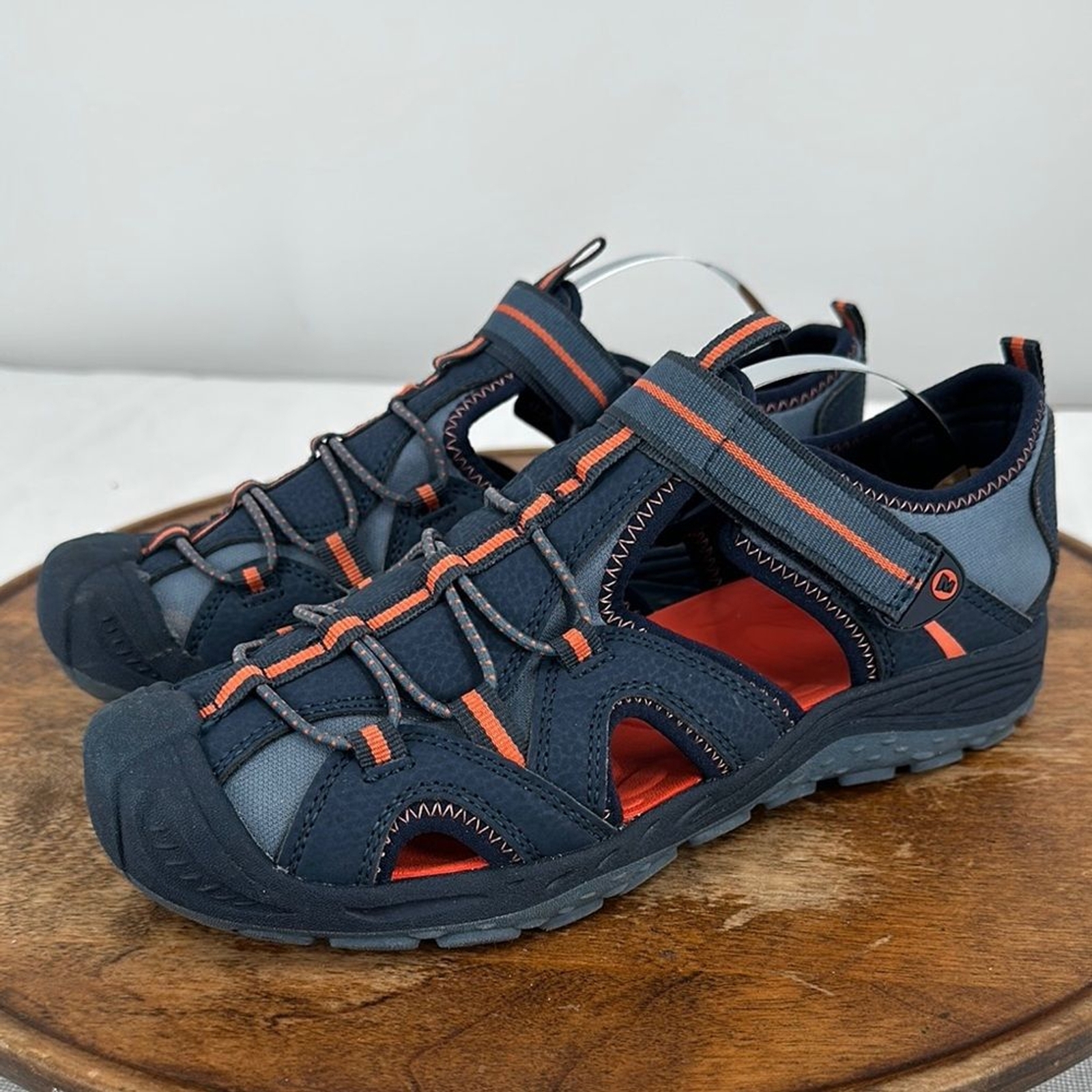 Merrell Sandali Giovani 5M Blu Arancione Scarpe Acqua Escursionismo Campeggio Pesca