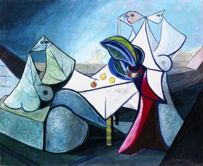 Oscar Dominguez - Femmes o Mujeres (1942) - 17'' x 22'' Fine Art Print