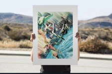 Justice League - Protectors of the Universe Fine Art Print by Alex Ross "New"