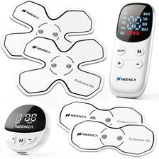 Wireless TENS EMS Unit Muscle Stimulator w/ Remote 4 Pads 9 Modes 19 Levels