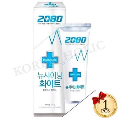 2080 Dental Clinic New Shining White Basic Toothpaste 140g x 1EA KOREA Whitening