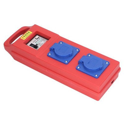 2 Position 3 Hole Industrial Outlet Portable Distribution Box Electrical Pow SET