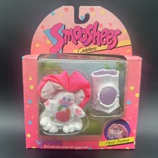 Vintage 1987 Fisher Price Smooshees Heidi Bunny Cuddlers Small Plush NIB Rare