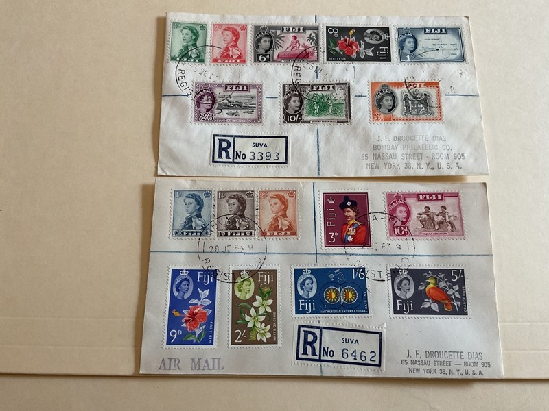 Fiji Suva to New York USA  2 covers