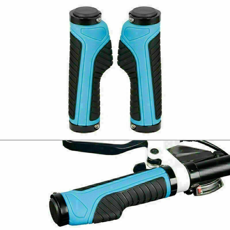 Bike Grips Rubber Mountain Bike MTB Handlebar Ergonomic Cycling Lock On TPR