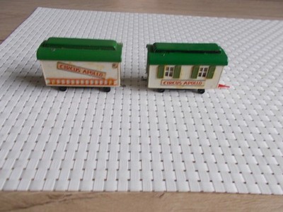 Preiser   H0 Cirkus  Apollo -Packwagen und Wohnanhänger