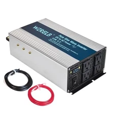  1800W Pure Sine Wave Inverter 12V DC to 110V 120V AC,Car Power 1800W12V