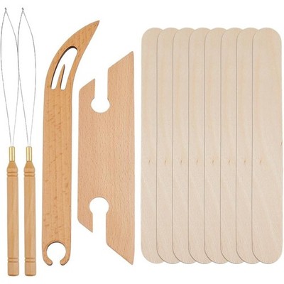 12-teiliges Holzwebeset Holz Strickwebstühle Shuttles Set abgeschrägt Inkle7228
