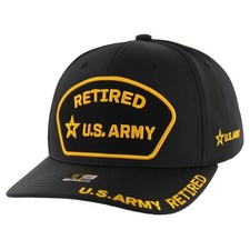 US Army Retired Hat Official Licensed Premium Veteran Cap