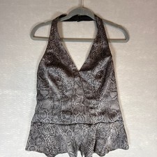 Vintage Guess Jeans Black Snake Print Strapless Tube Mini Dress — listing 4