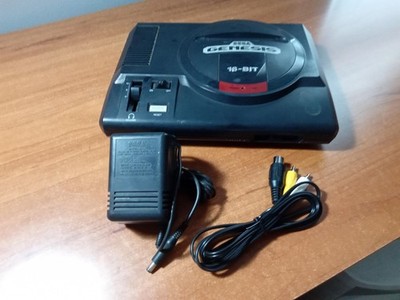 Sega Genesis Model 1 Console System - Black + Cables *TESTED* LNC